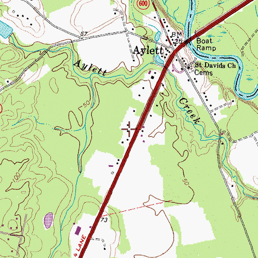 Topographic Map of Hope Alive Family Church, VA