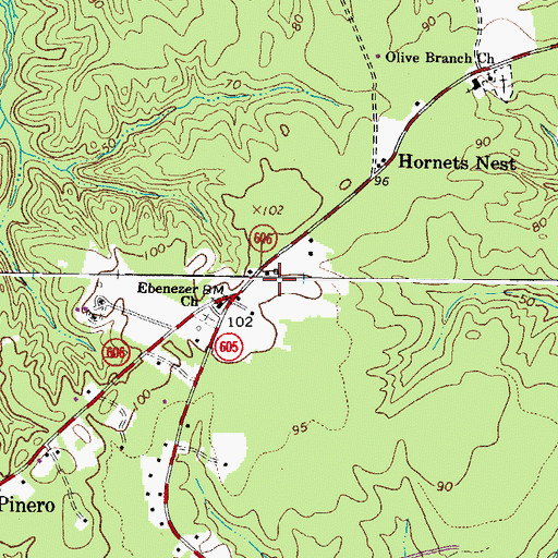 Topographic Map of Iglesea Bautista El Camino Church, VA