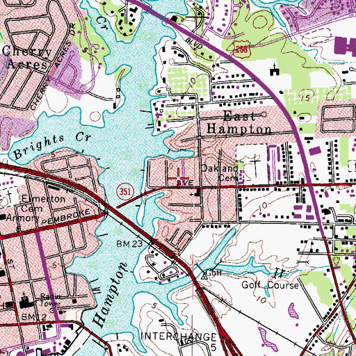Topographic Map of Iglesia Cosecha Mundial, VA