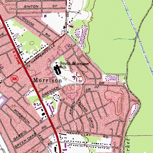 Topographic Map of Ivy Farms Church of the Brethren, VA