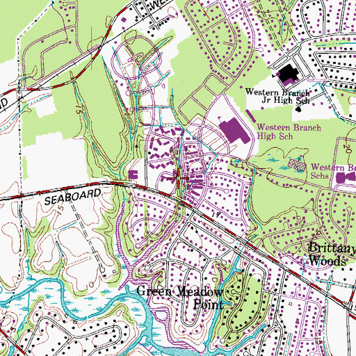 Topographic Map of Jackson Memorial Baptist Church, VA