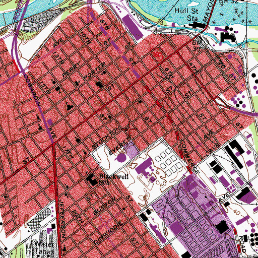 Topographic Map of Jerusalem Holy Church, VA