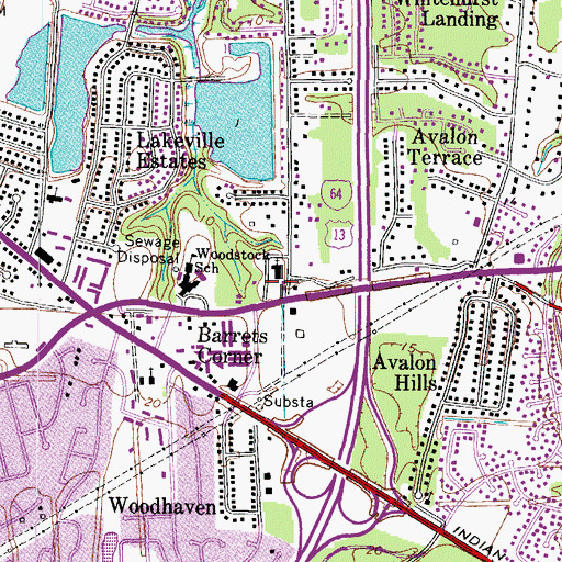 Topographic Map of Light of Life Christian Center, VA