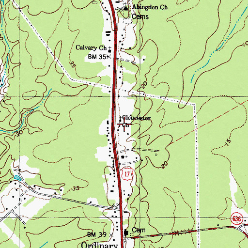 Topographic Map of Lighthouse Worship Center, VA