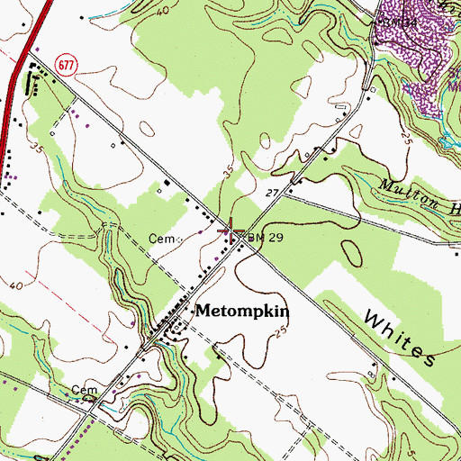 Topographic Map of Living Word Ministries, VA