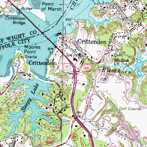 Topographic Map of Malachi Outreach International Church, VA