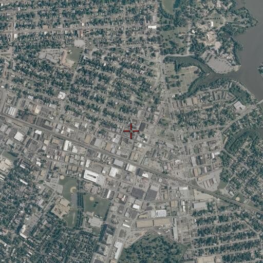Aerial/Satellite Image of Mount Joy Church of God in Christ, VA