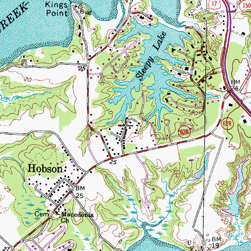 Topographic Map of Mount Lebanon Church of God and Christ, VA