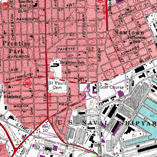Topographic Map of Mount Sinai Church, VA