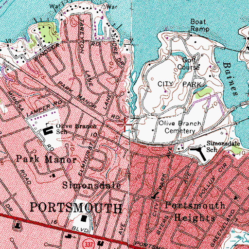 Topographic Map of New Jerusalem Family Church, VA