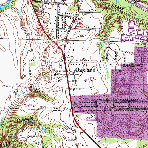Topographic Map of New Life Baptist Church, VA