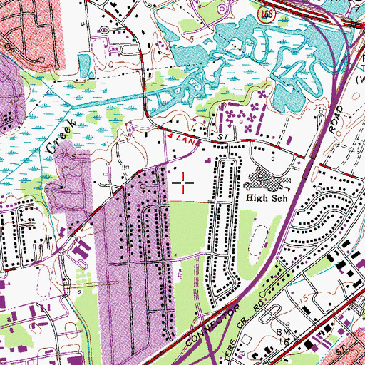 Topographic Map of New Life Church, VA