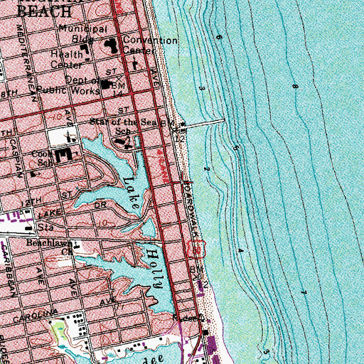 Topographic Map of Atlantic Wildfowl Heritage Museum, VA