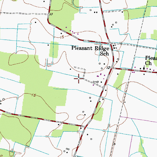 Topographic Map of Military Aviation Museum, VA