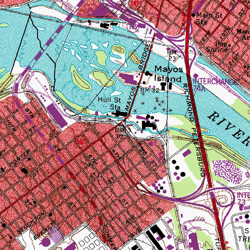 Topographic Map of Old Dominion Railway Museum, VA