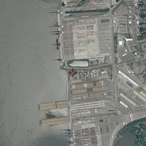 Aerial/Satellite Image of Hampton Roads Sanitation District Army Base Sewage Treatment Plant, VA