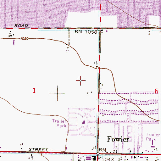 Topographic Map of Westridge Park, AZ