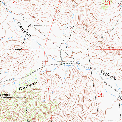 Topographic Map of Oriflamme Creek, CA