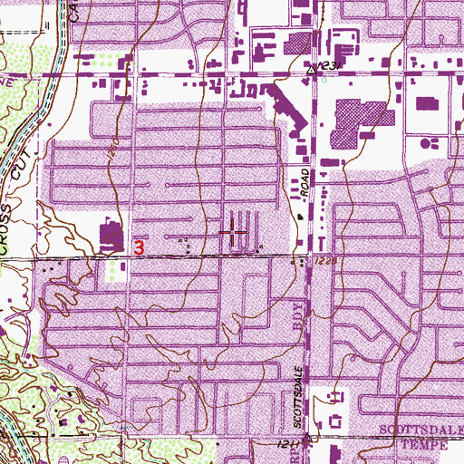 Topographic Map of Wheel Inn Ranch, AZ