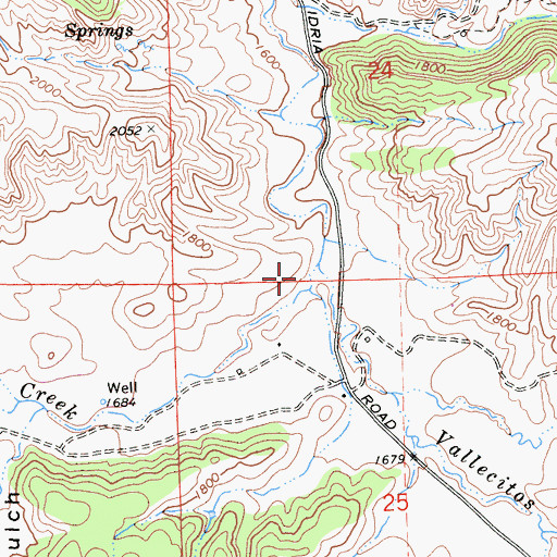 Topographic Map of Pimental Valley, CA
