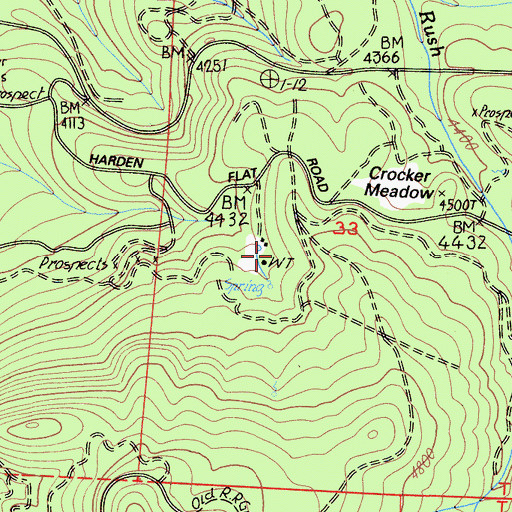 Topographic Map of Sequoia, CA