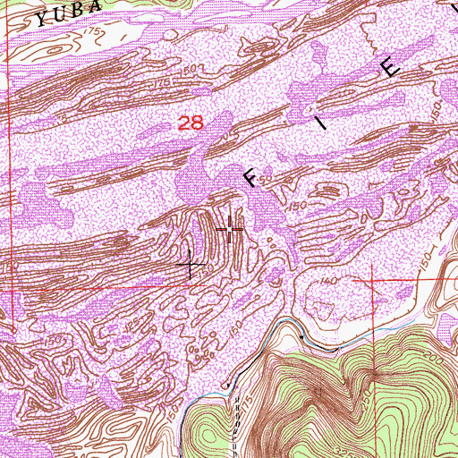 Topographic Map of Marysville Lake, CA