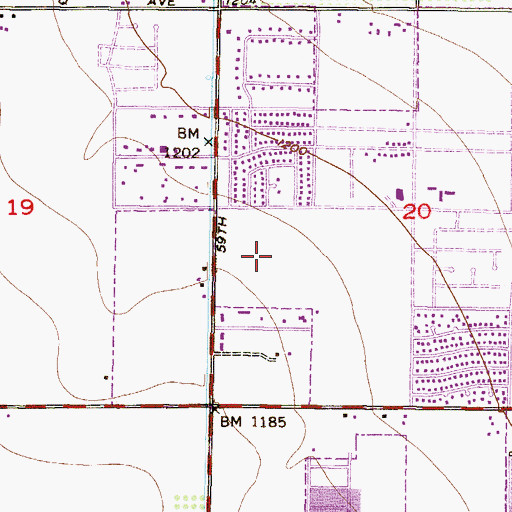 Topographic Map of WillowBrook II, AZ