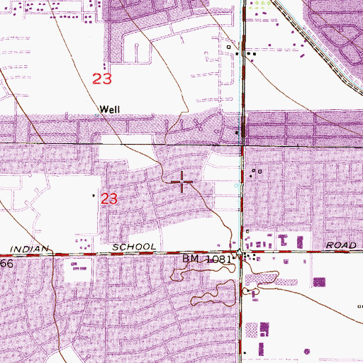 Topographic Map of Willows West, AZ