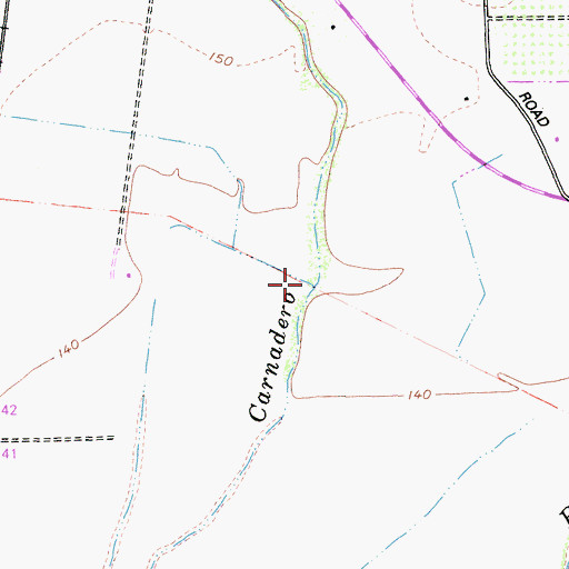 Topographic Map of Gavilan Creek, CA