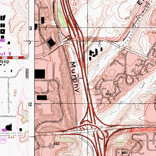Topographic Map of Elanus Canyon, CA