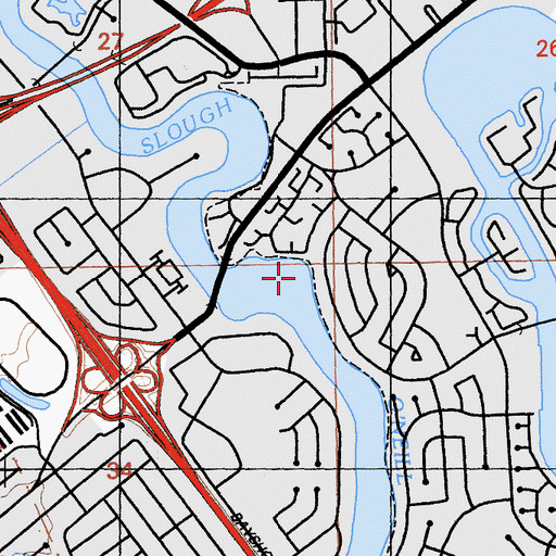 Topographic Map of O'Neill Slough, CA