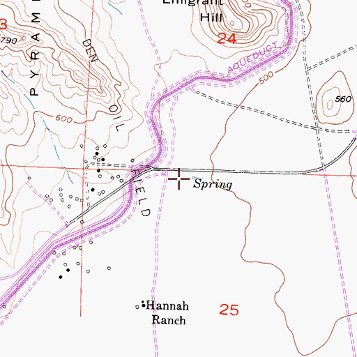 Topographic Map of Salt Spring, CA