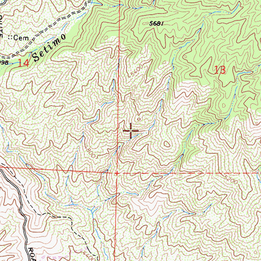 Topographic Map of Piute (historical), CA