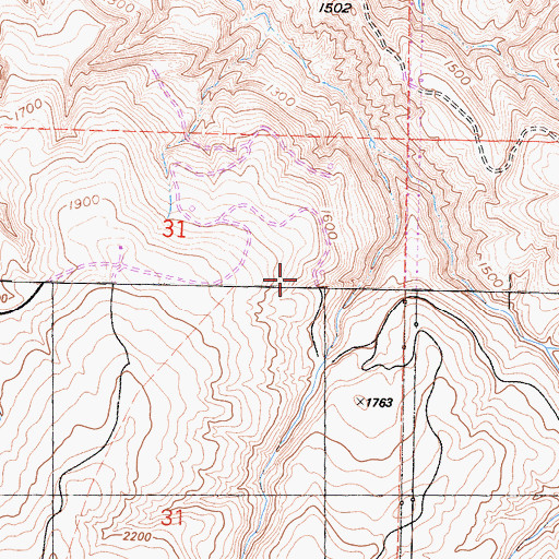 Topographic Map of San Emigdio, CA