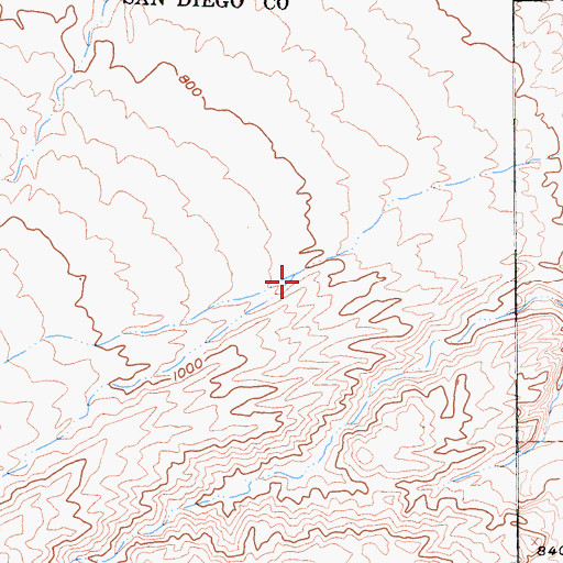 Topographic Map of Toro, CA