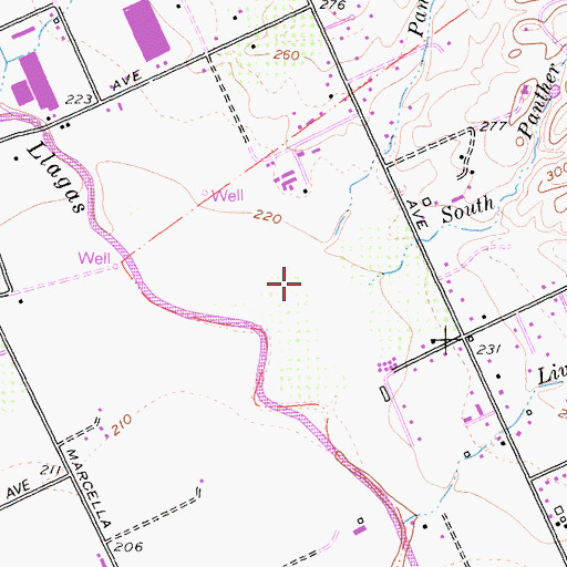 Topographic Map of South Panther Creek, CA