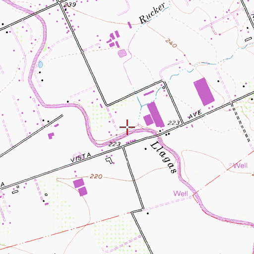 Topographic Map of Skillet Creek, CA