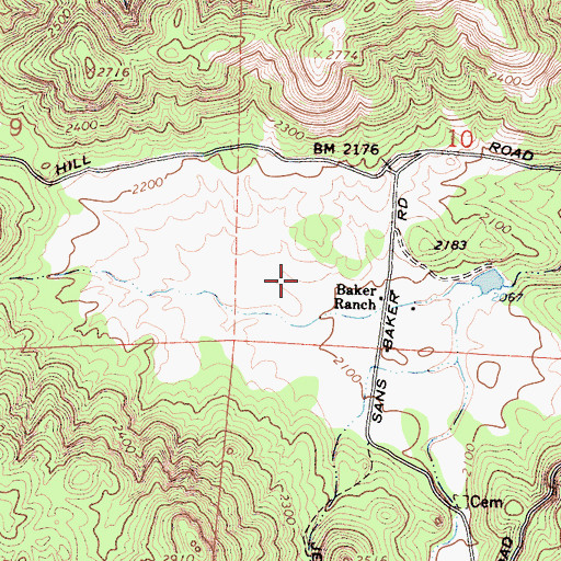 Topographic Map of Shipes Valley, CA