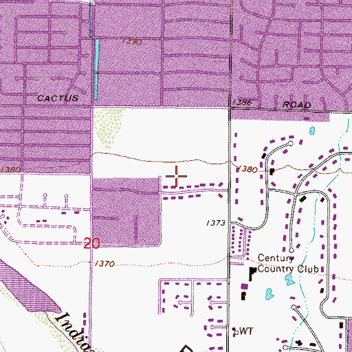 Topographic Map of Woodleaf II, AZ