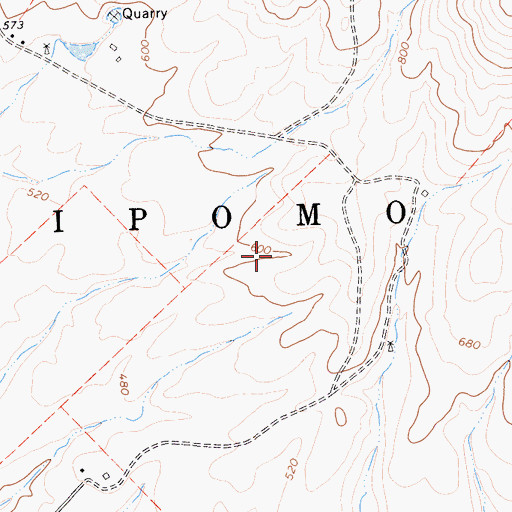 Topographic Map of Nipomo Township, CA