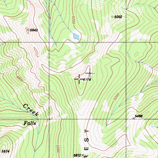 Topographic Map of Cedar Crest, CA