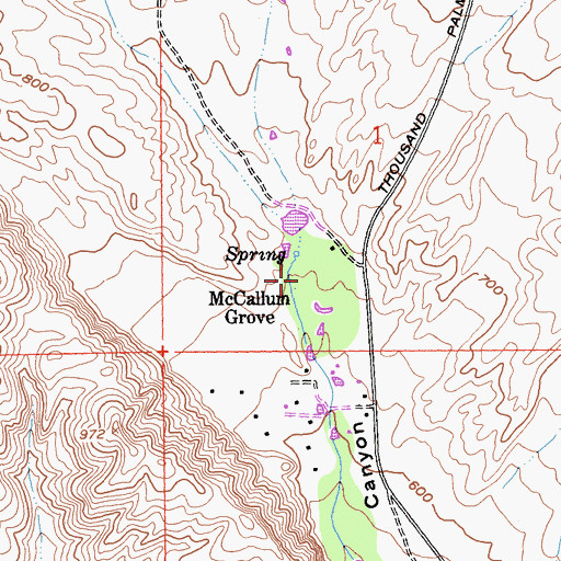 Topographic Map of McCallum Grove, CA