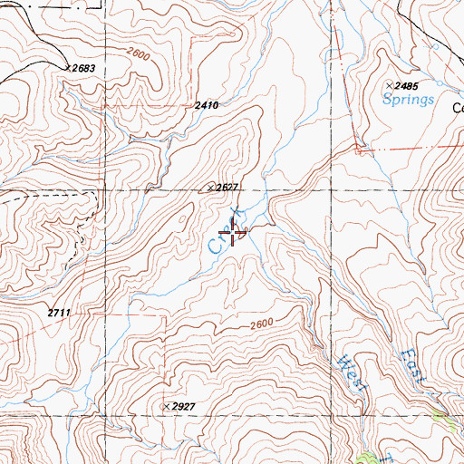 Topographic Map of West Twin Creek, CA