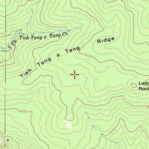 Topographic Map of Graveyard Prairie, CA