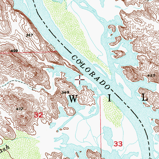 Topographic Map of Explorers Pass, CA