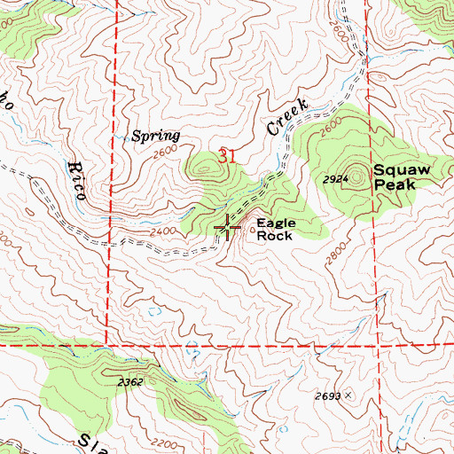 Topographic Map of Eagle Rock, CA