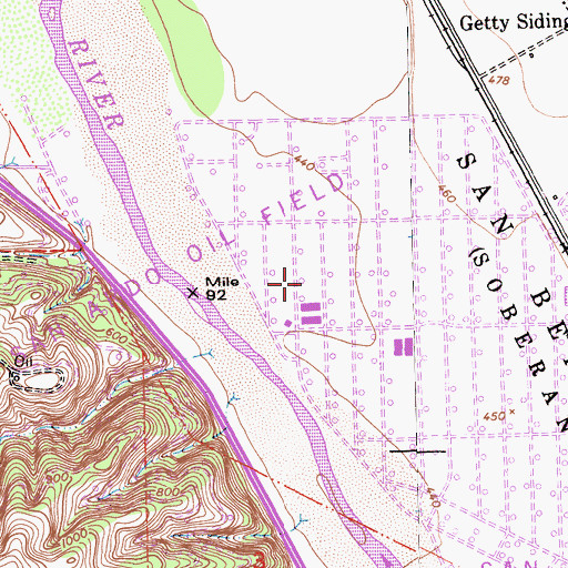 Topographic Map of San Ardo Oil Field, CA