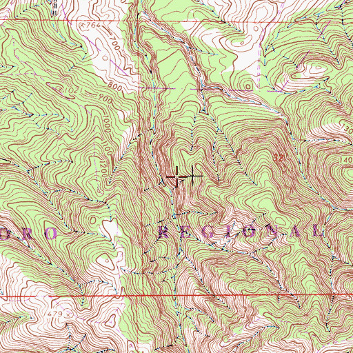 Topographic Map of Toro Regional Park, CA