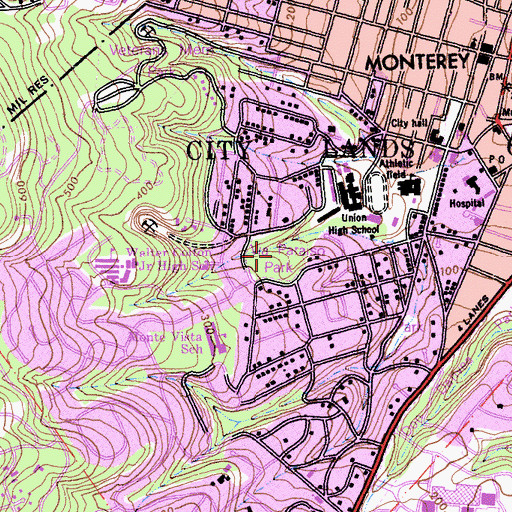 Topographic Map of Via Paraiso Park, CA