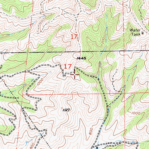 Topographic Map of Rincon de la Puente del Monte, CA